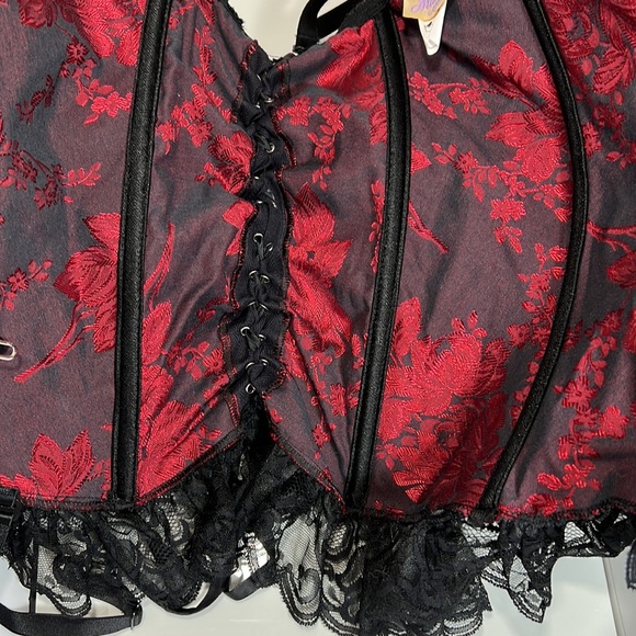 Intimate Attitudes Lace up Boned Corset - Picture 3 of 5